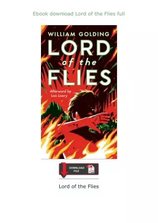 ❤Ebook❤ ⚡download⚡ Lord of the Flies full