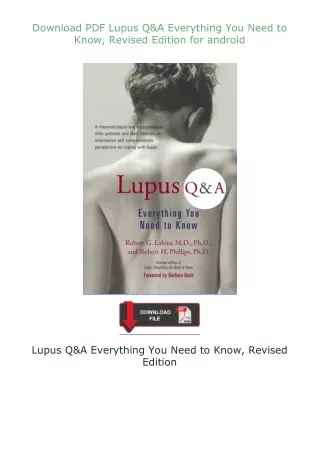 ❤Download❤ ⚡PDF⚡ Lupus Q&A: Everything You Need to Know, Revised Edition for android