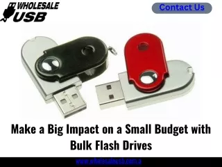 Make a Big Impact on a Small Budget with Bulk Flash Drives