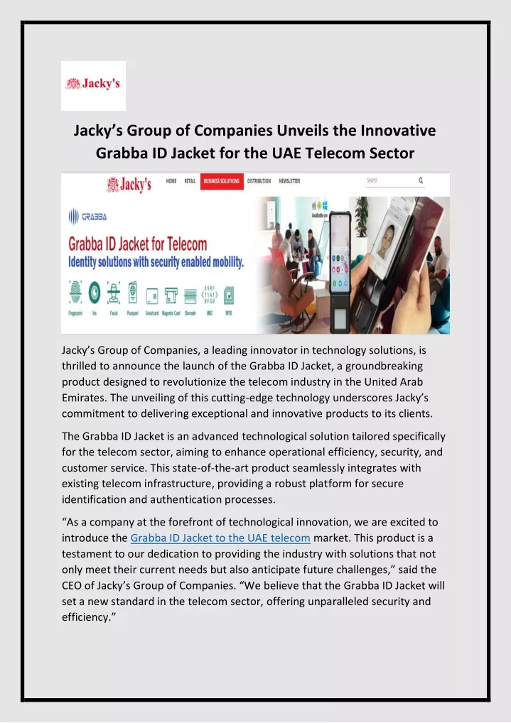 jacky s group of companies unveils the innovative