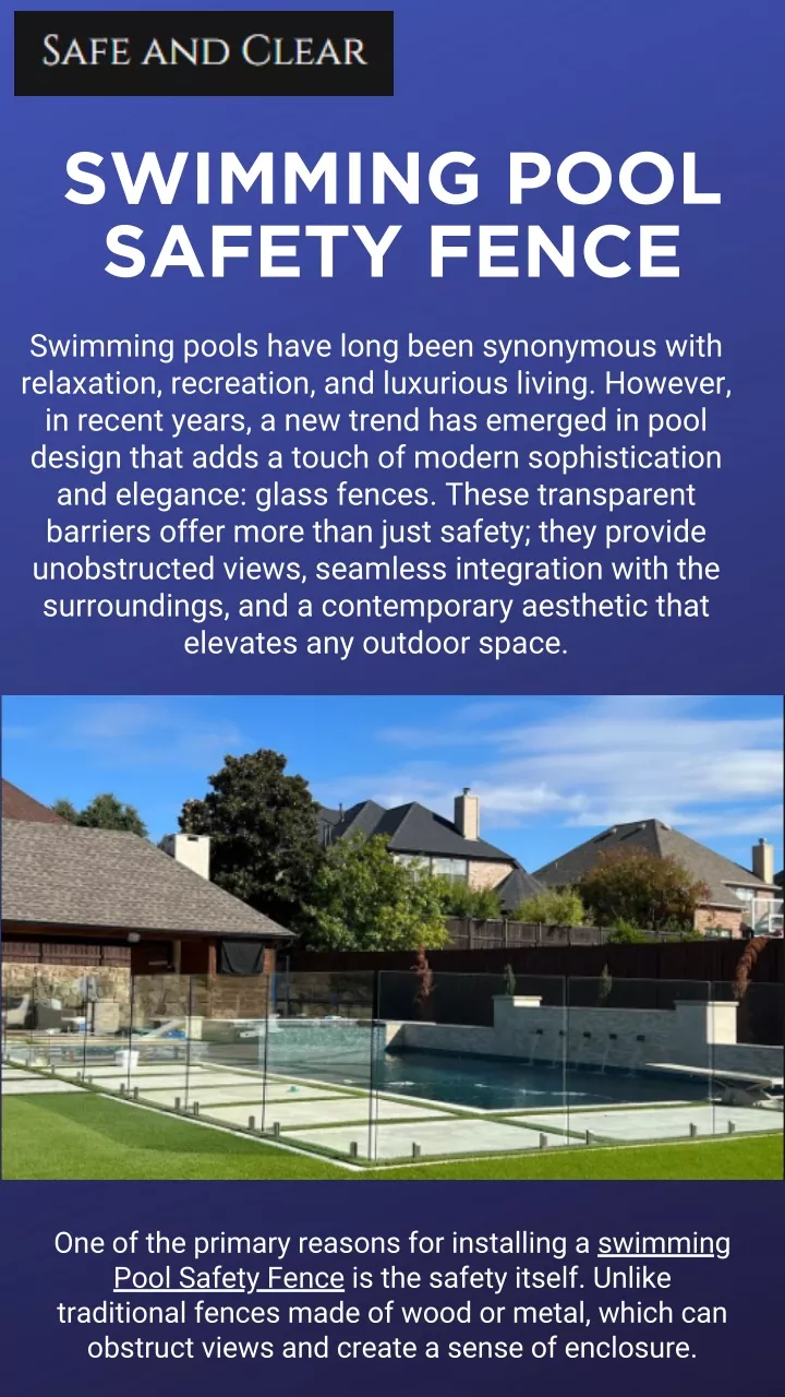 swimming pool safety fence