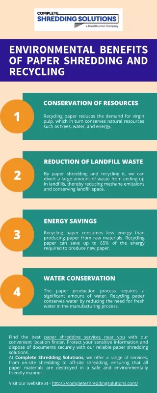 environmental benefits of paper shredding