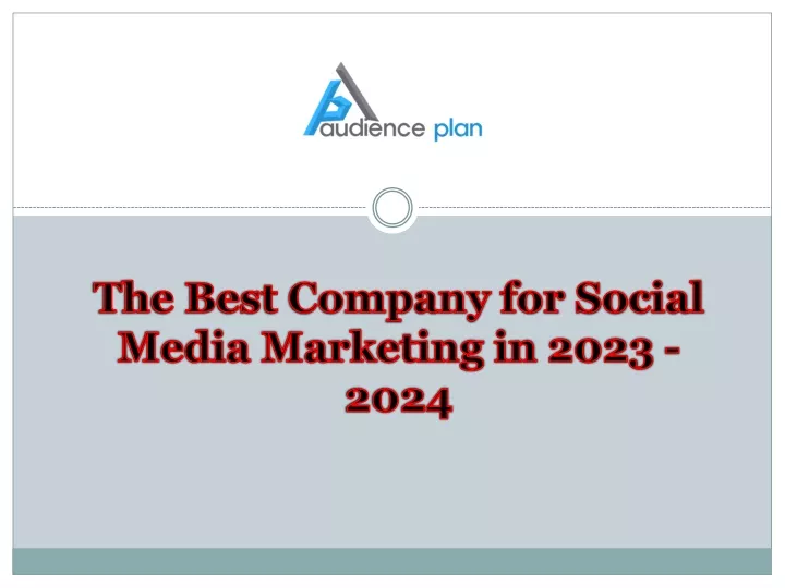 the best company for social media marketing in 2023 2024