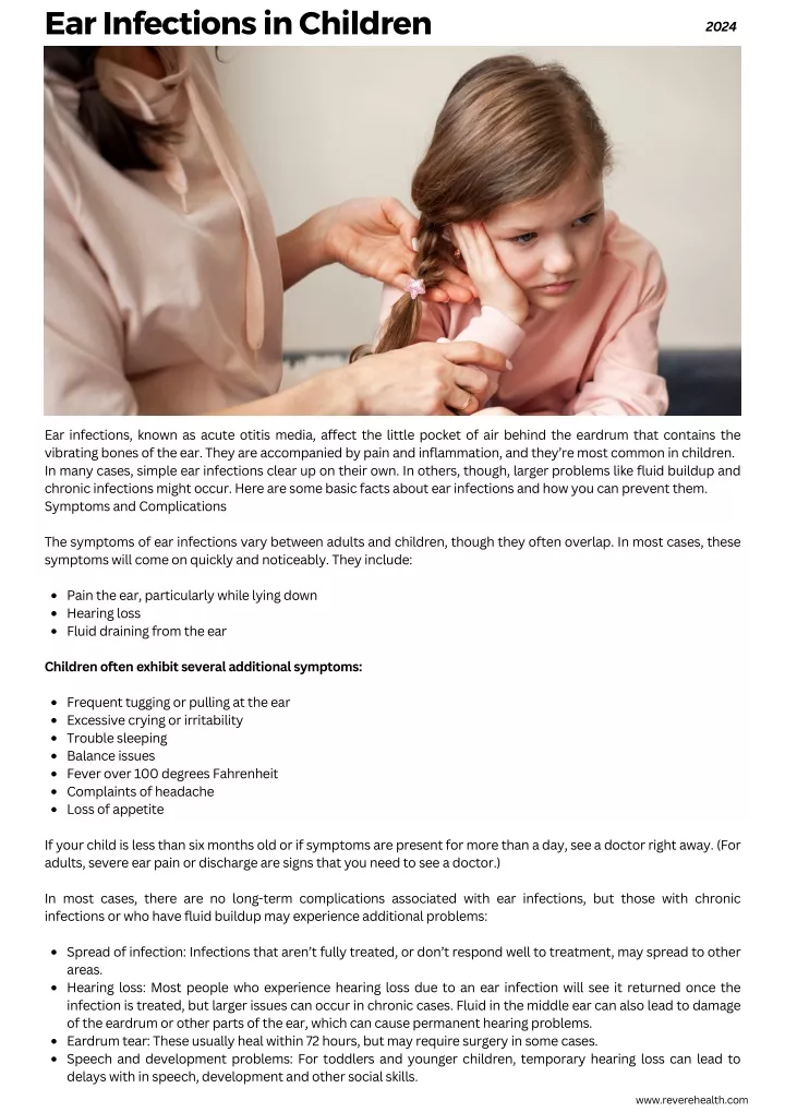 ear infections in children