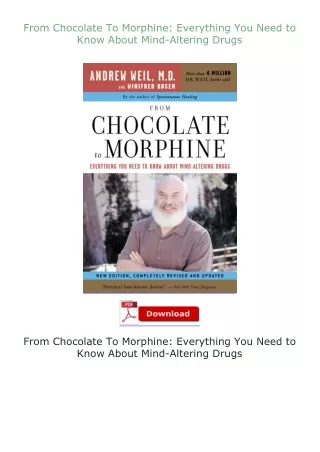 book❤[READ]✔ From Chocolate To Morphine: Everything You Need to Know About Mind-Altering Drugs