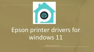 Printershut | Epson printer drivers for windows