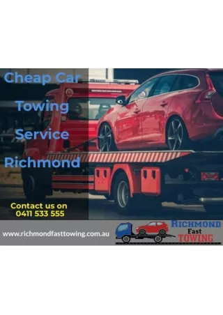 Cheap Car Towing in Richmond - Richmond Fast Towing