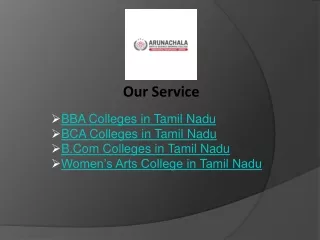 BBA Colleges in Tamil Nadu
