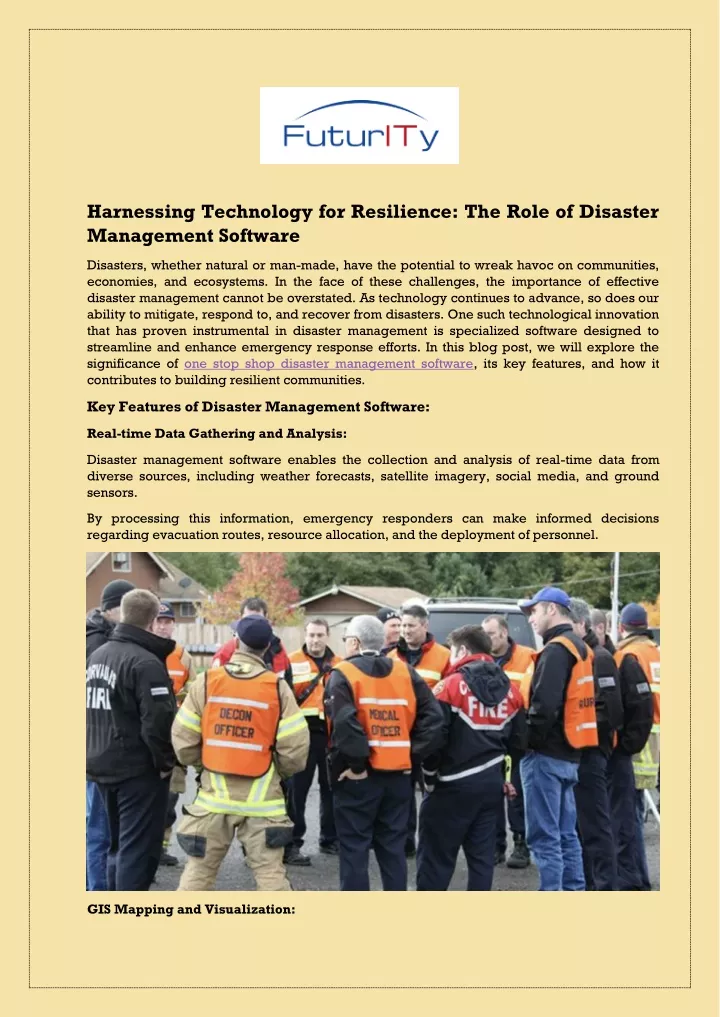 harnessing technology for resilience the role