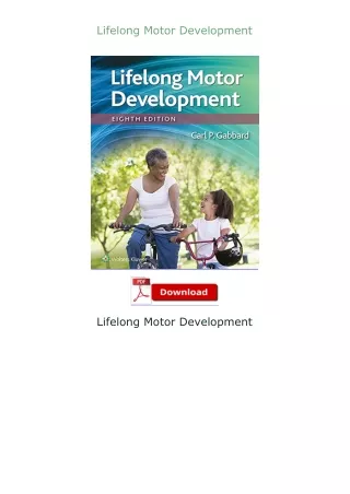 [READ]⚡PDF✔ Lifelong Motor Development