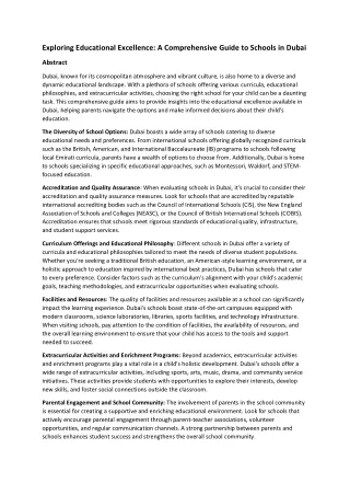 exploring educational excellence a comprehensive