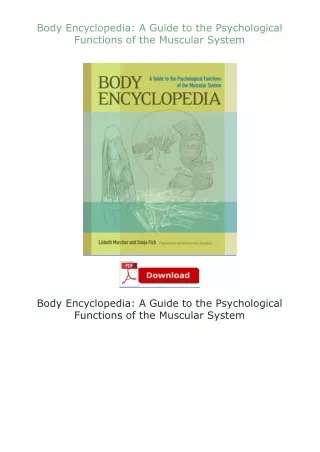Ebook❤(download)⚡ Body Encyclopedia: A Guide to the Psychological Functions of the Muscular System