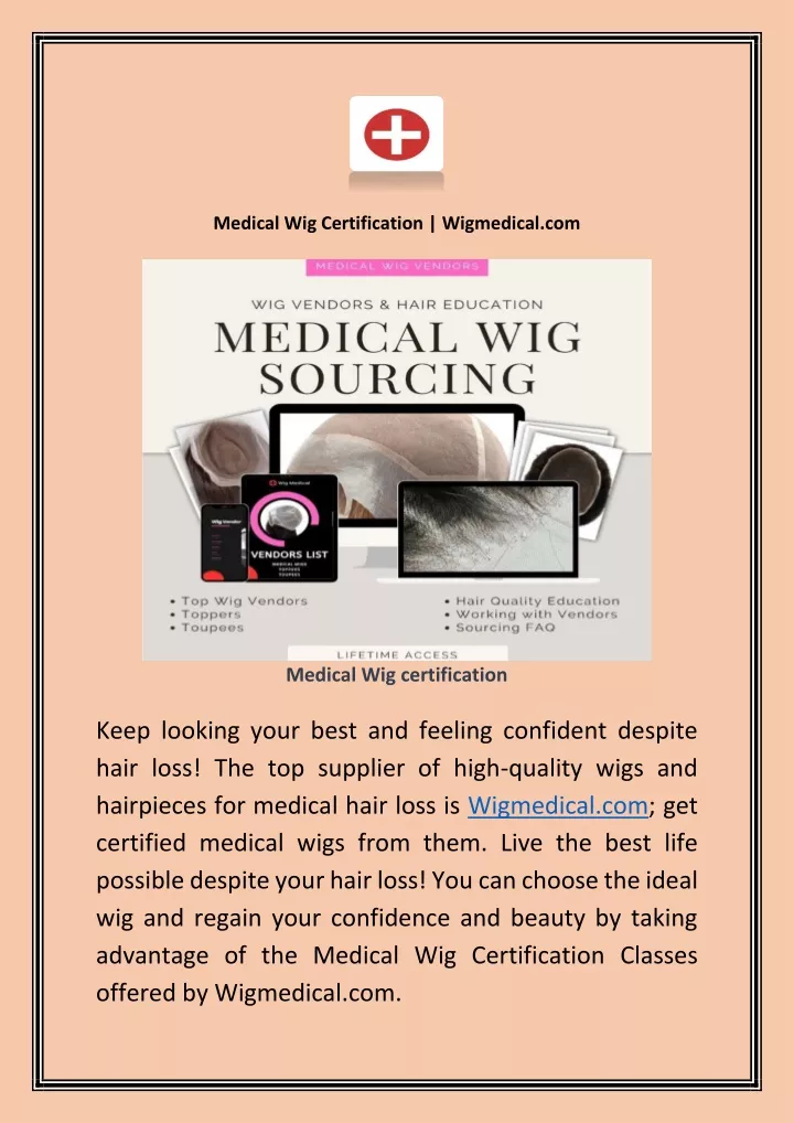 medical wig certification wigmedical com