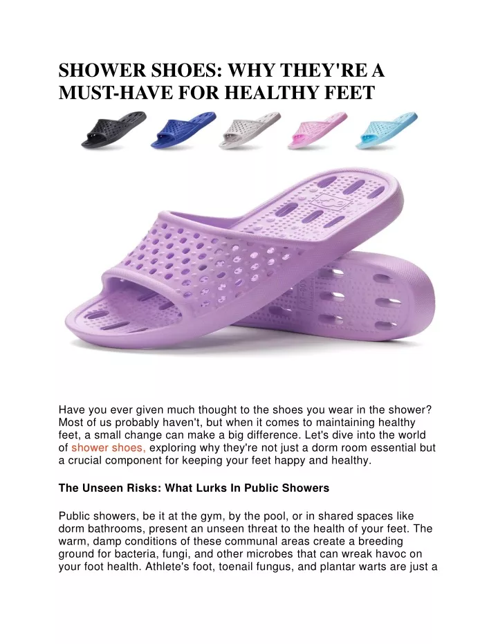 shower shoes why they re a must have for healthy