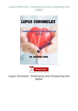 download⚡[EBOOK]❤ Lupus Chronicle:: Embracing and Conquering the battle