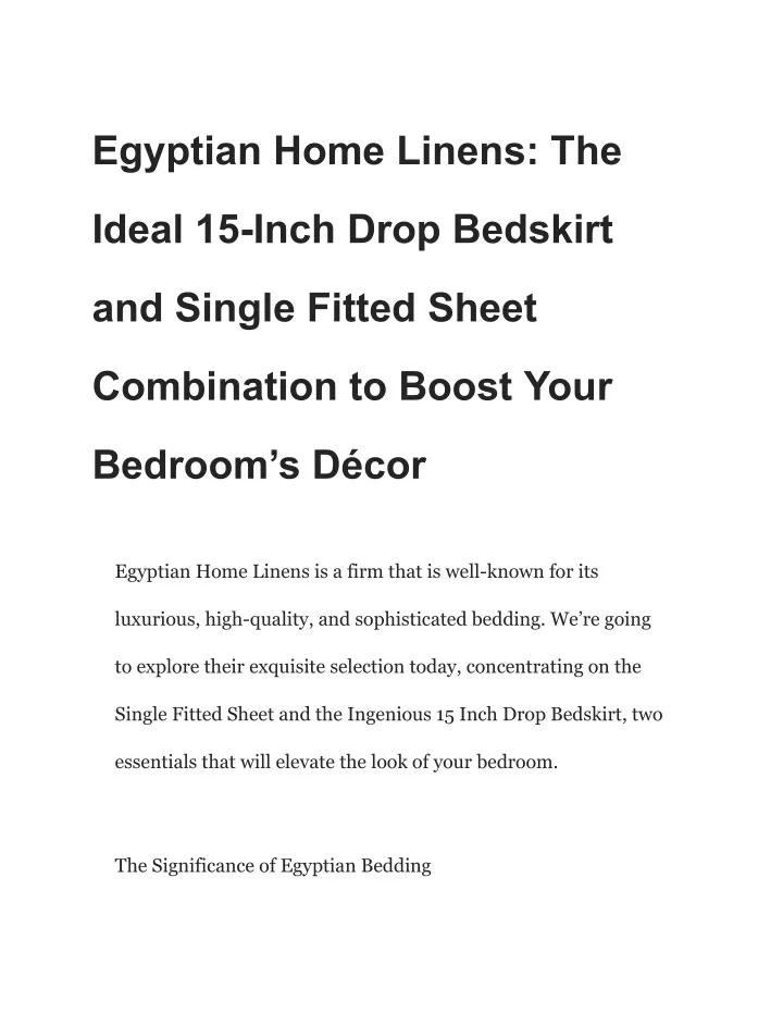 egyptian home linens the