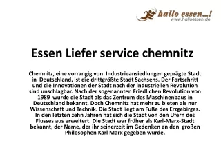 Essen Liefer service chemnitz
