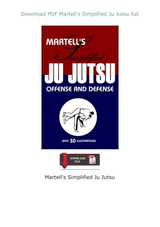 ❤Download❤ ⚡PDF⚡ Martell's Simplified Ju Jutsu full