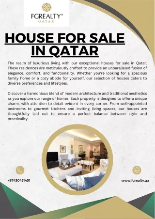 House for Sale in Qatar