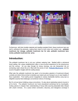 Polkadot Mushroom Bars Review