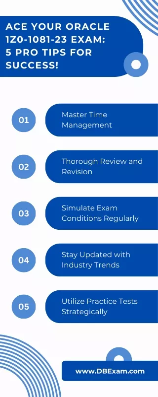 Ace Your Oracle 1Z0-1081-23 Exam: 5 Pro Tips for Success!