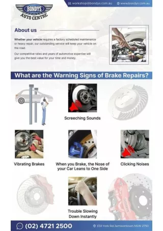 What are the Warning Signs of Brake Repairs?