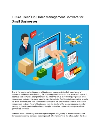 Future Trends in Order Management Software for Small Businesses