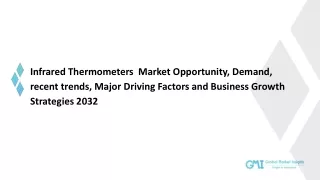 Infrared Thermometers Market: Regional Analysis and Market Segmentation