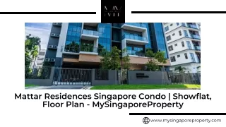 Mattar Residences Singapore Condo | Showflat, Floor Plan - MySingaporeProperty