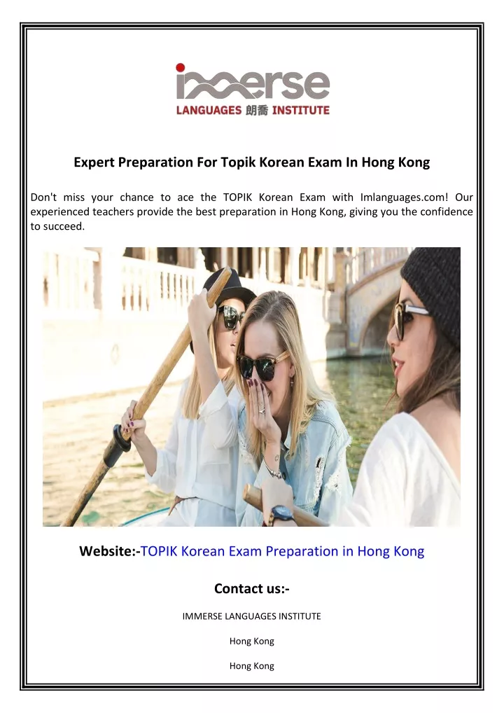 expert preparation for topik korean exam in hong