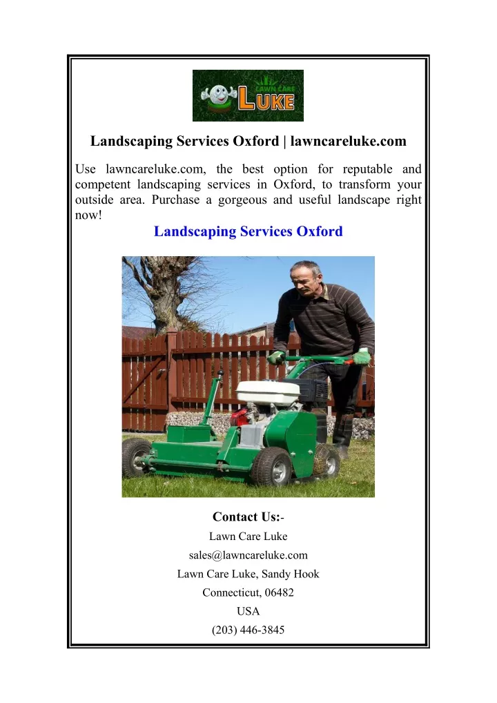 landscaping services oxford lawncareluke com