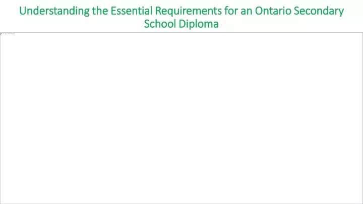 understanding the essential requirements