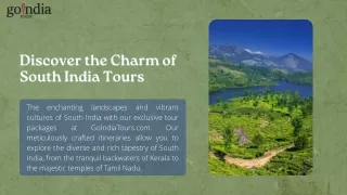 Discover the Charm of South India Tours 2024