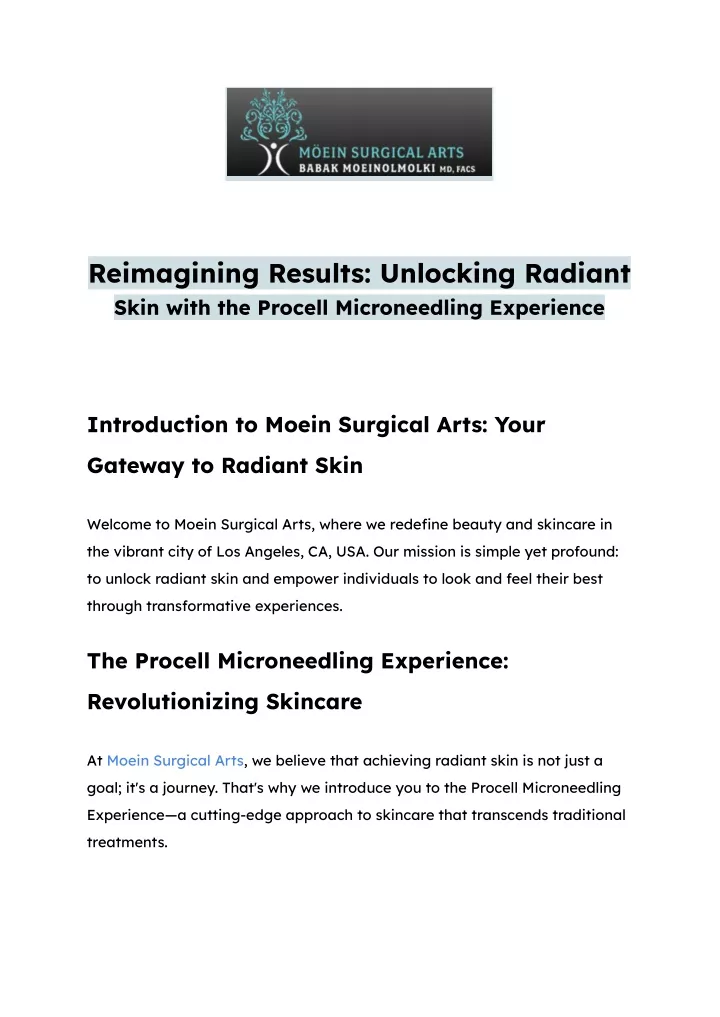 reimagining results unlocking radiant skin with