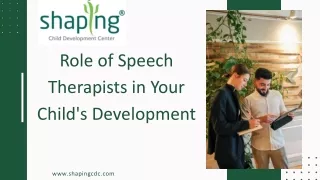 Exploring the ways a speech therapist can benefit your child.