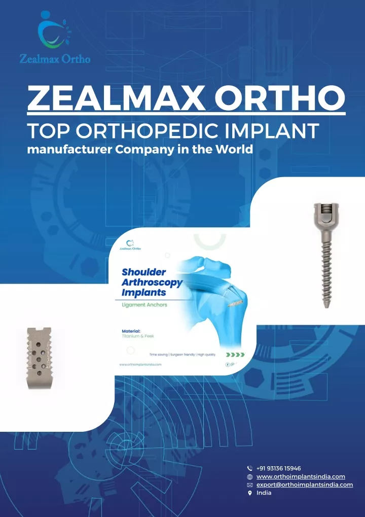 zealmax ortho top orthopedic implant manufacturer