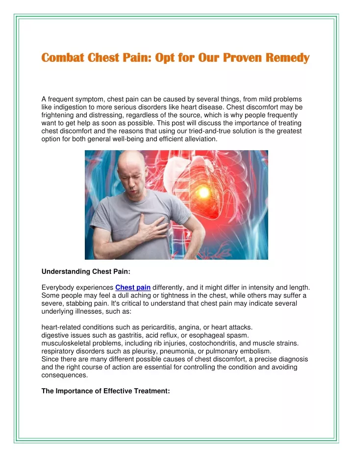 PPT - Combat Chest Pain PowerPoint Presentation, free download - ID ...