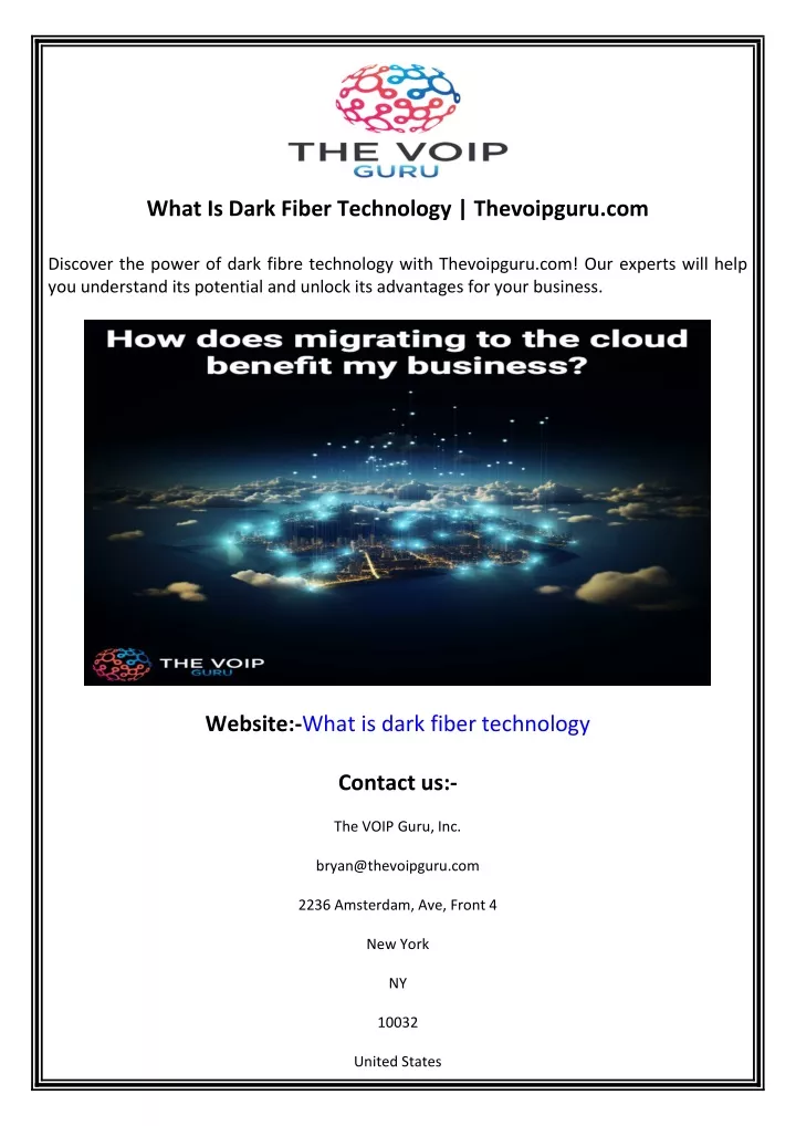 what is dark fiber technology thevoipguru com