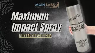 Unleash Cleaning Mastery with Maximum Impact Spray