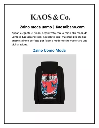 Zaino moda uomo  Kaosalbano.com