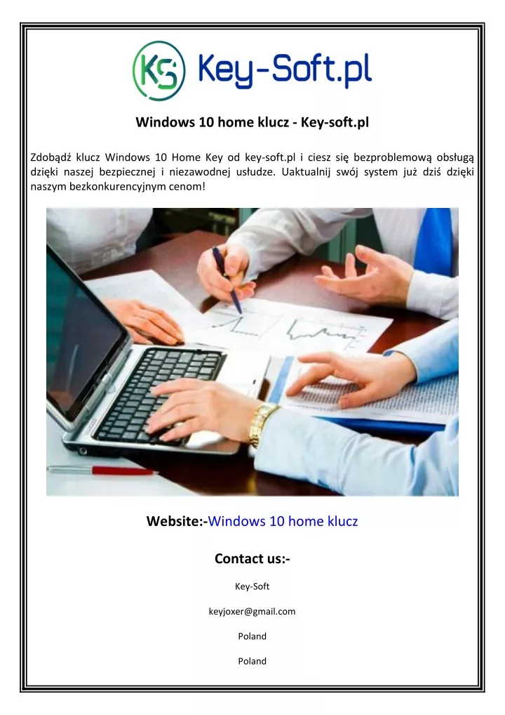 windows 10 home klucz key soft pl