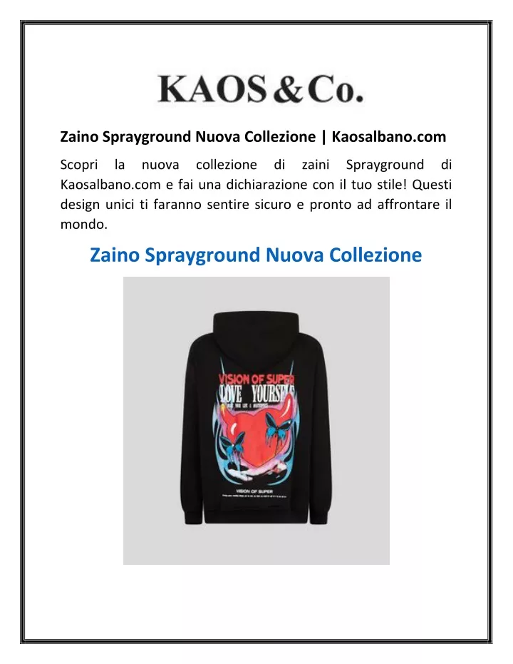 zaino sprayground nuova collezione kaosalbano com