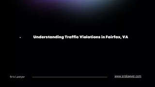 understanding traffic violations in fairfax va