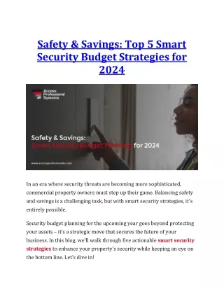 Top 5 Smart Security Budget Strategies for 2024 (1)