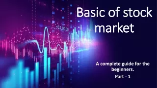 Basic of stock market part 1