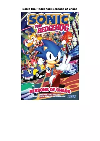 Pdf⚡️(read✔️online) Sonic the Hedgehog: Seasons of Chaos