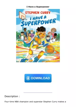 download❤pdf I Have a Superpower