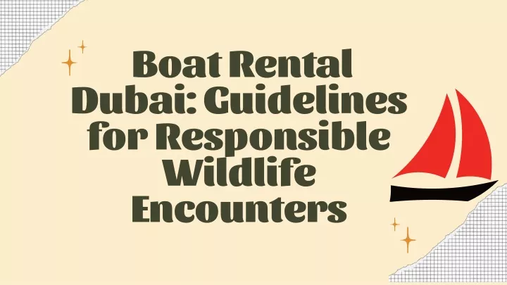 boat rental dubai guidelines for responsible