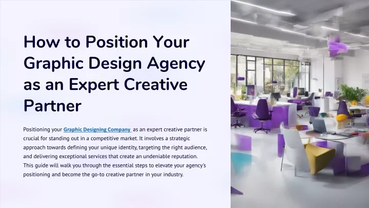 how to position your graphic design agency