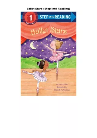 [PDF]❤️DOWNLOAD⚡️ Ballet Stars (Step into Reading)